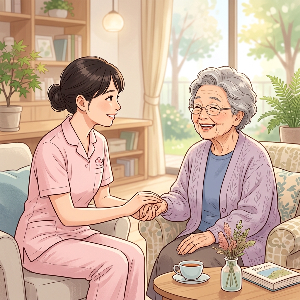 傾聴と共感の様子