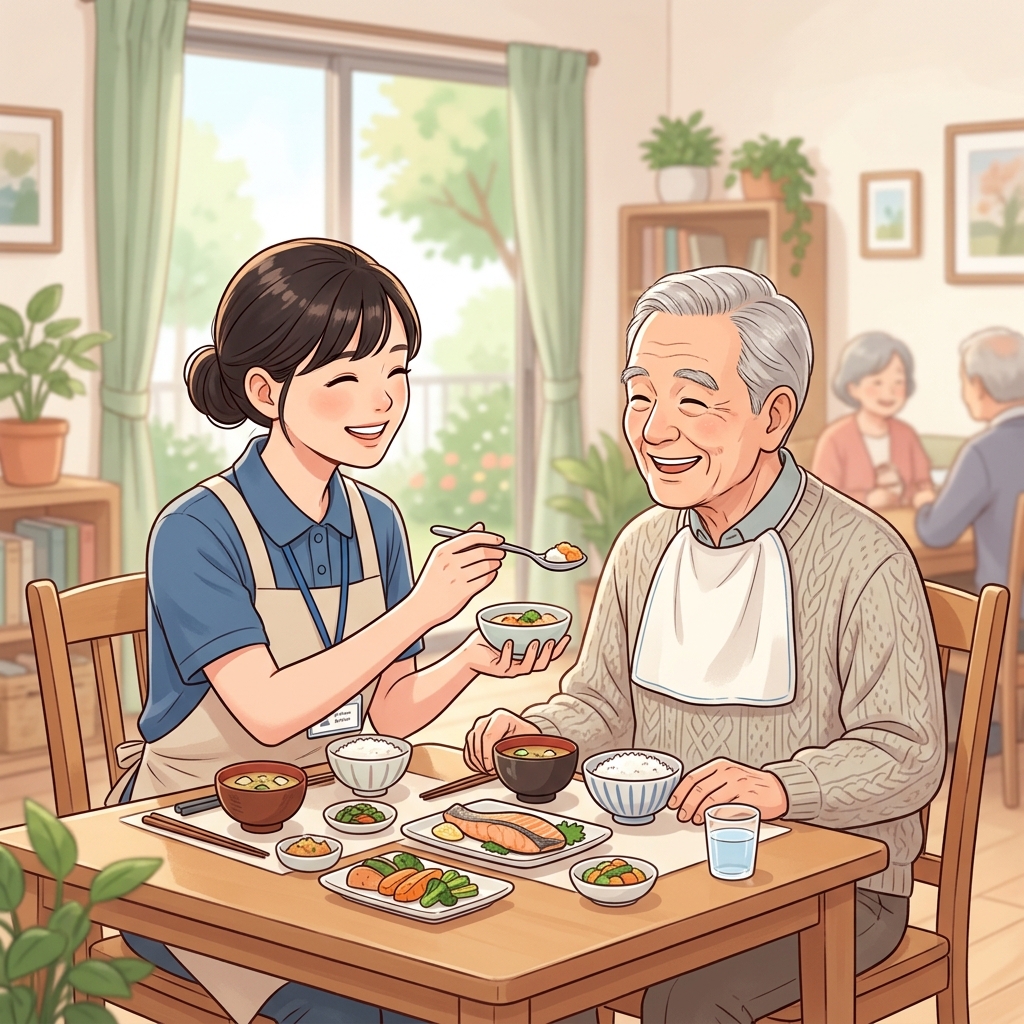 食事介助の様子