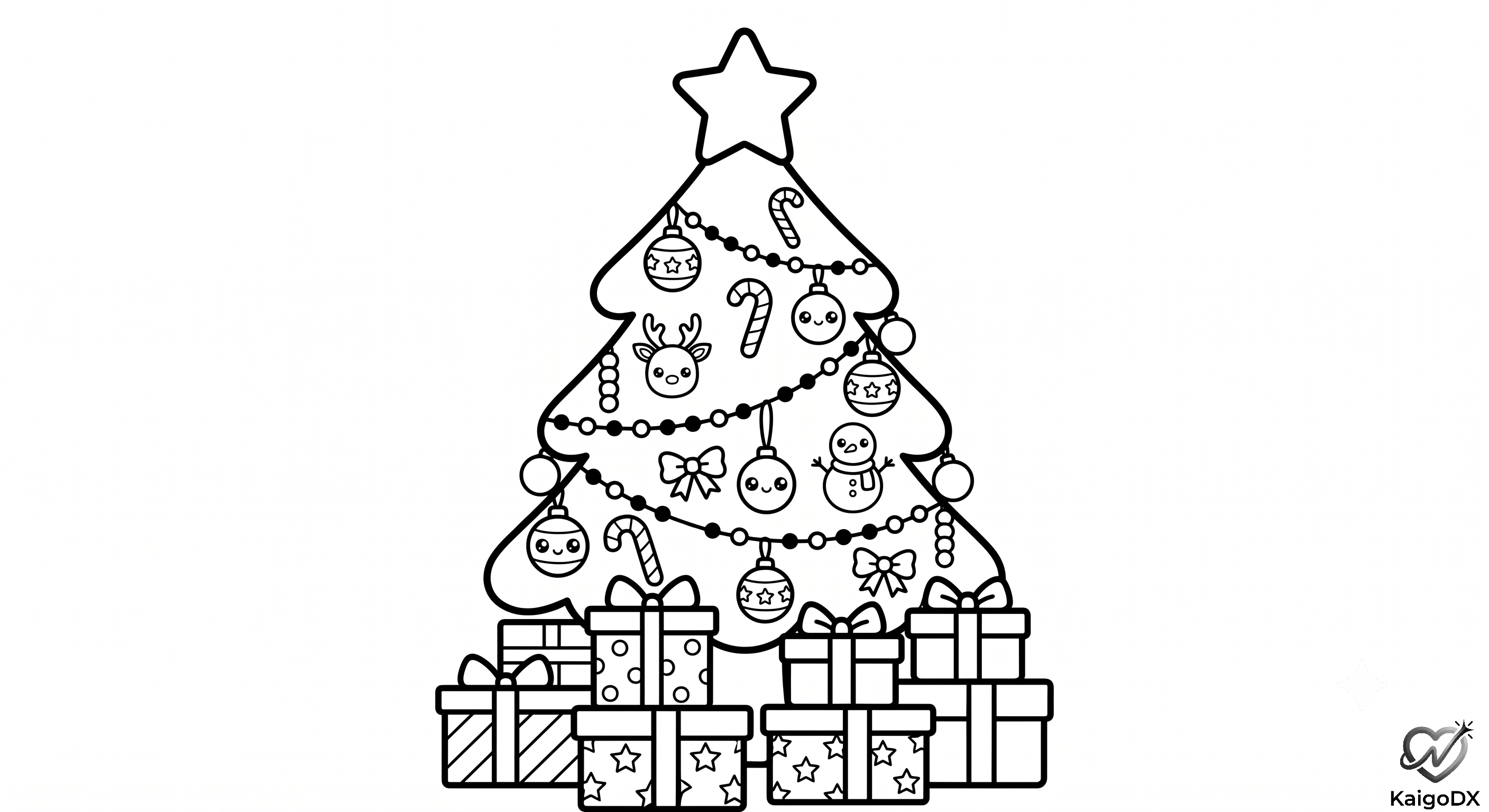 クリスマスツリーとプレゼント