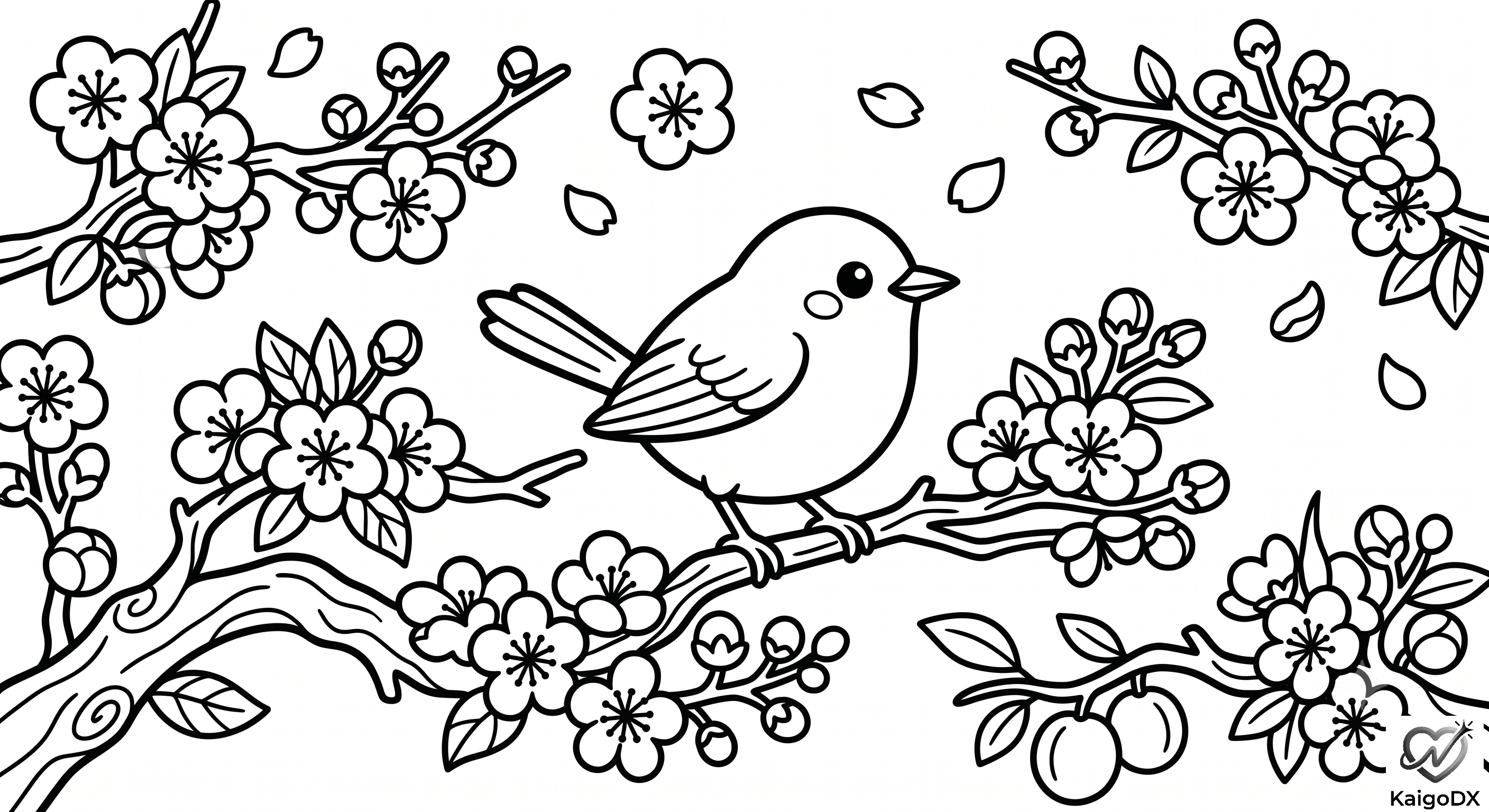 梅の花とウグイス