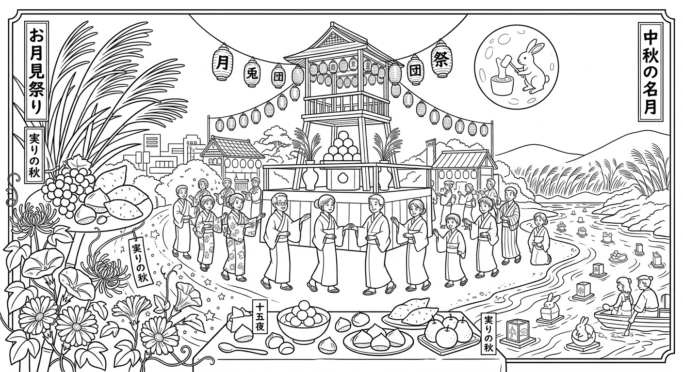 塗り絵 9月