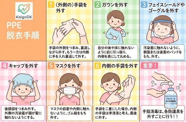 PPE脱衣手順