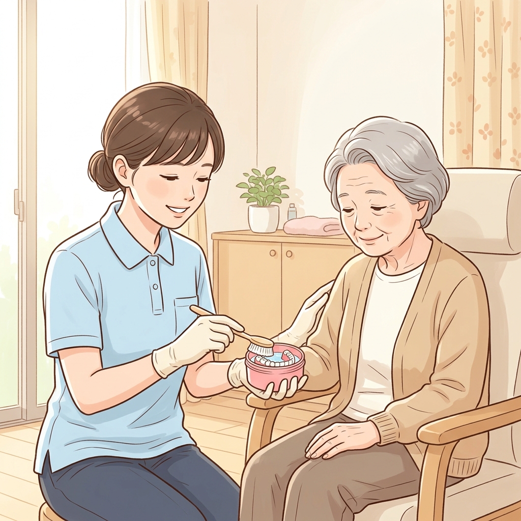 記事：介護福祉士試験「生活支援技術」完全解説〜口腔ケアの目的と義歯の取り扱い手順〜