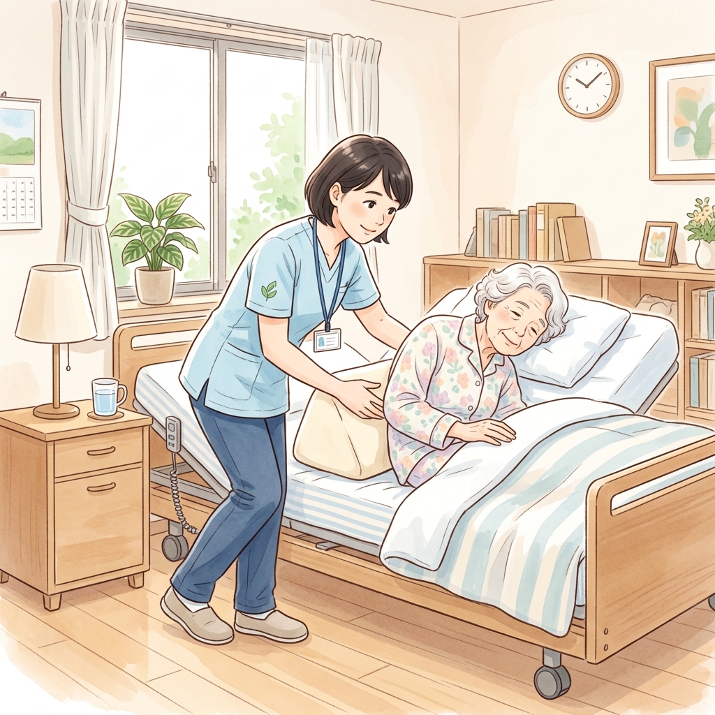 記事：介護福祉士試験「生活支援技術」完全解説〜体位変換の目的と褥瘡（床ずれ）予防〜