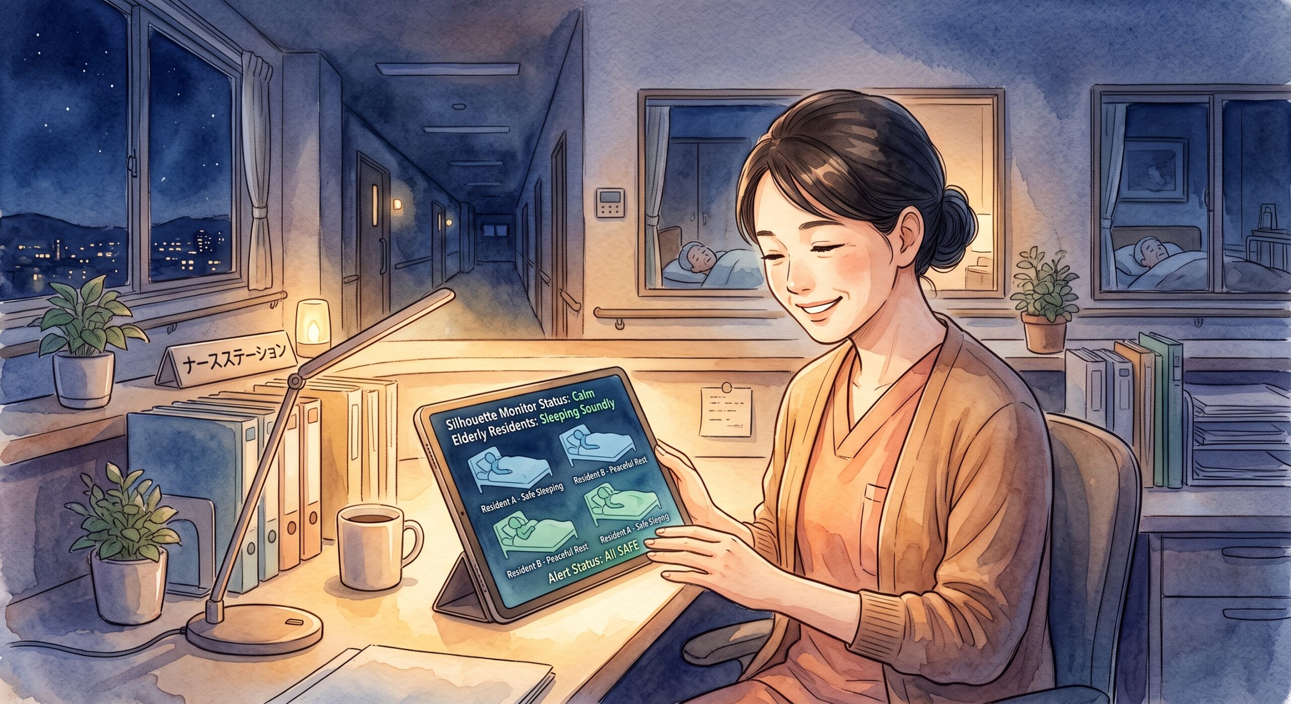 睡眠センサーとIoTが変える夜勤の常識：特養プロが語る「見えない恐怖」からの解放と夜間ケアの質向上